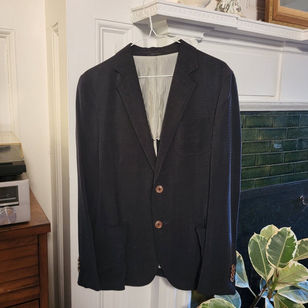 Giorgio Armani Upton Silk-Blend Sport Jacket, Size S